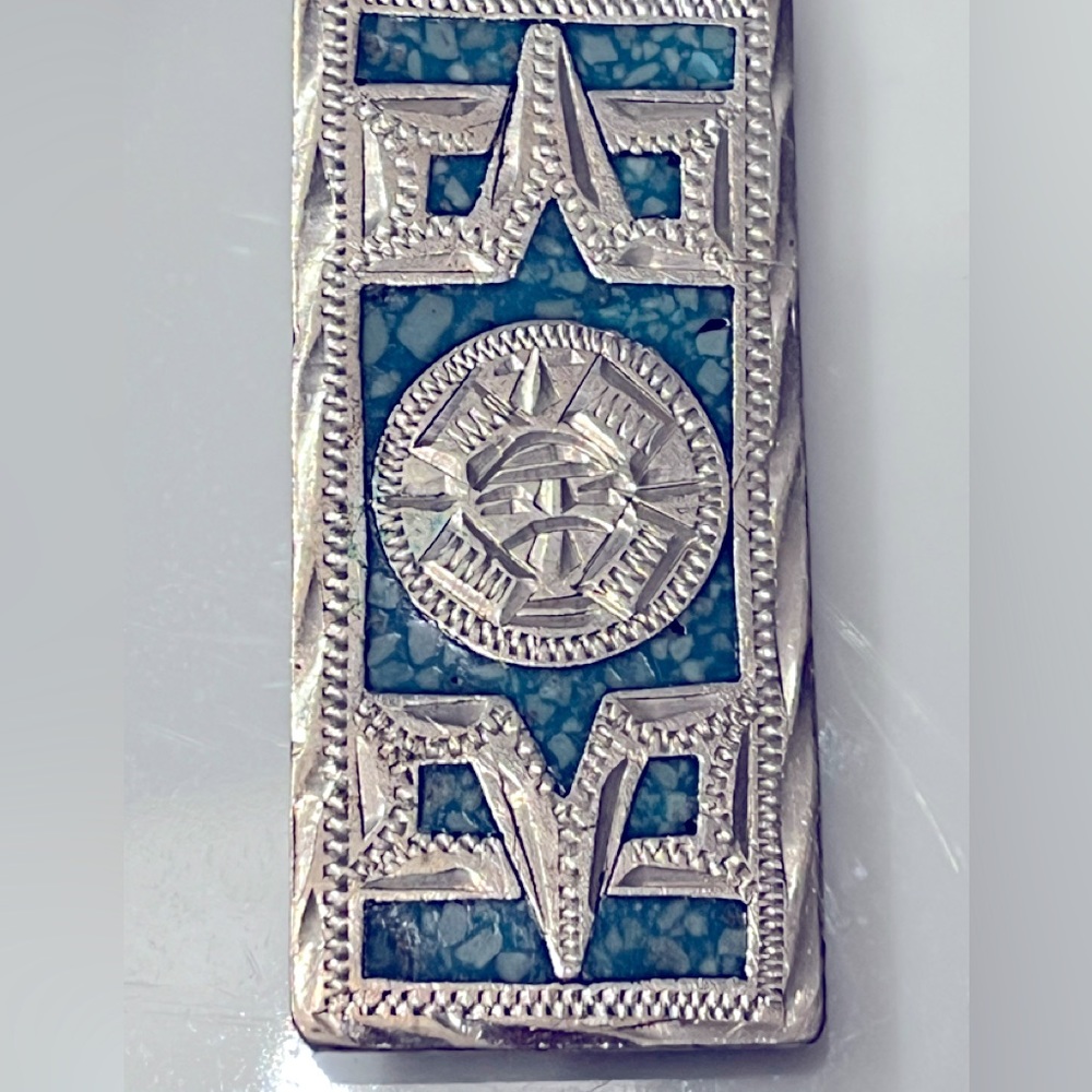 Vintage Southwestern Taxco Silver Money Clip